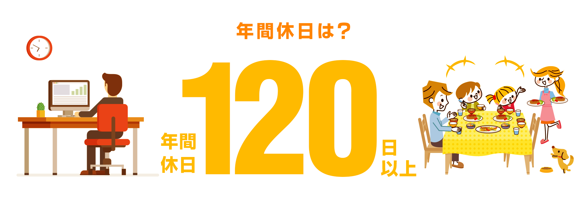 年間休日は？120日以上