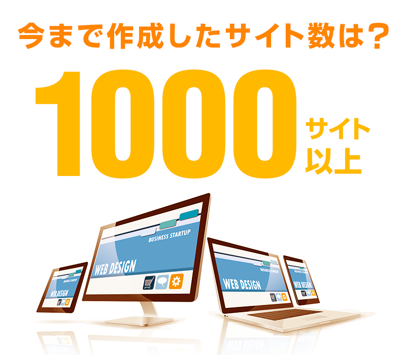 今まで作成したサイト数は？1000サイト