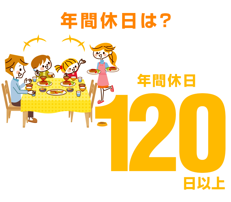 年間休日は？120日以上